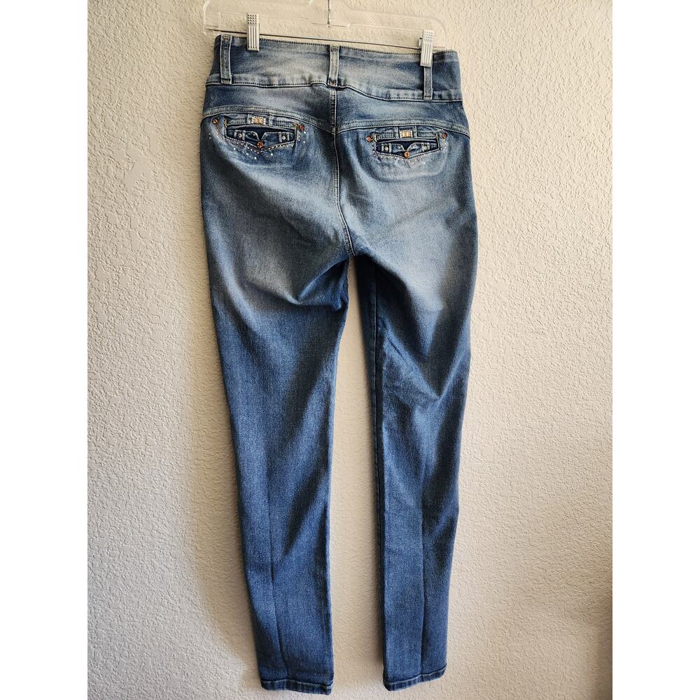 Sexy Womens Light Wash Skinny Jeans 13 - Picture 4 of 10